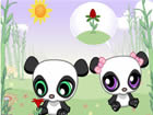 熊貓的愛情花朵