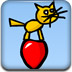 小貓踩氣球