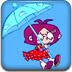天空雨傘女孩